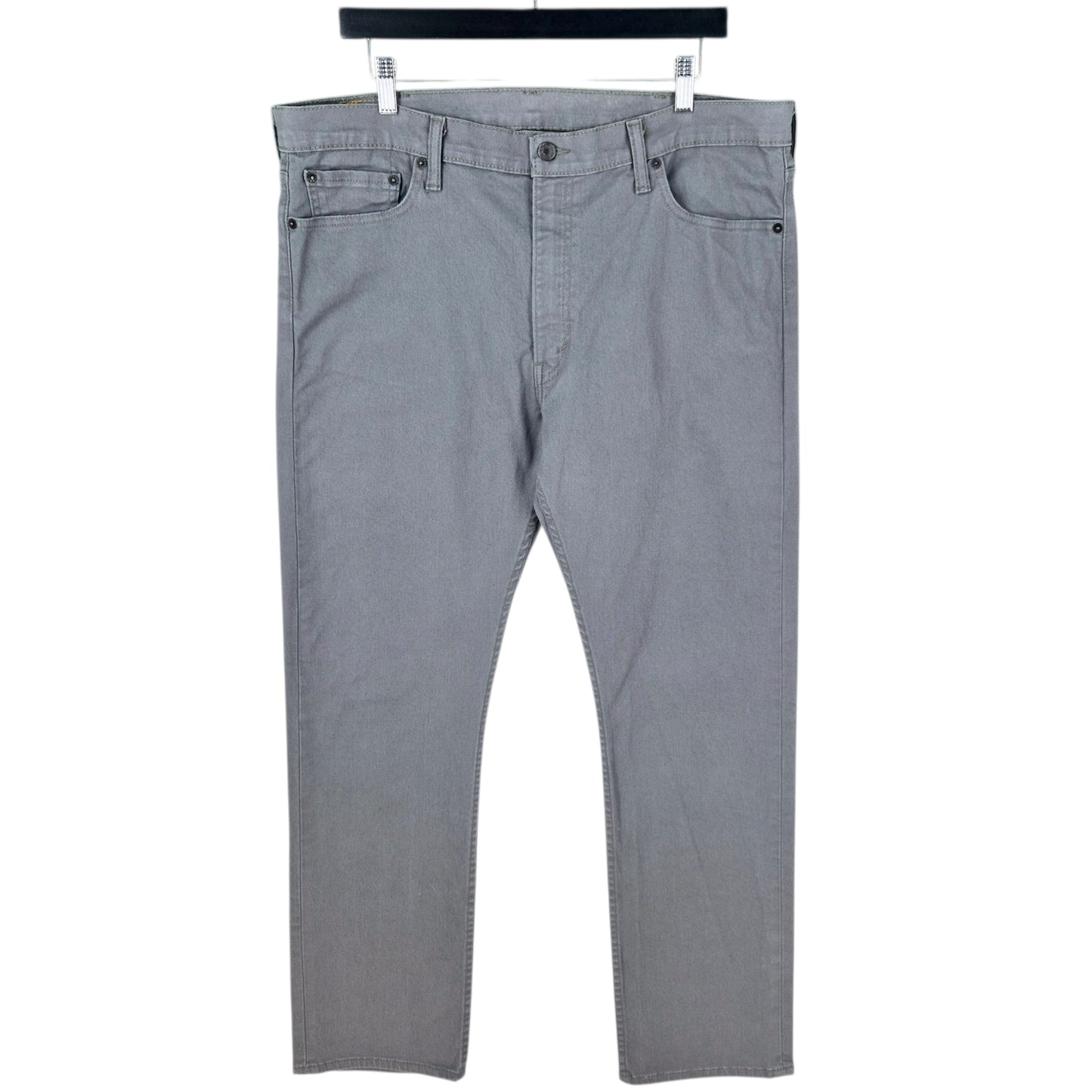 Levis 513 Jeans Grey Regular Straight Leg Stretch Denim W38