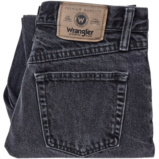 Vintage Wrangler Jeans Dark Grey Classic Heavy Rigid Denim W30