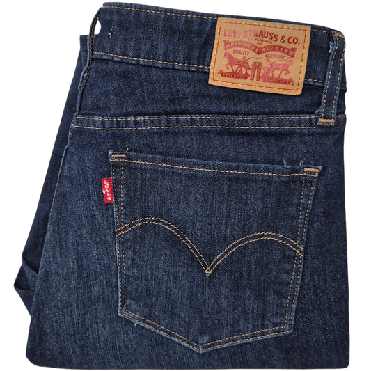 Levis 712 Jeans Womens Dark Blue Slim Stretch Denim W29