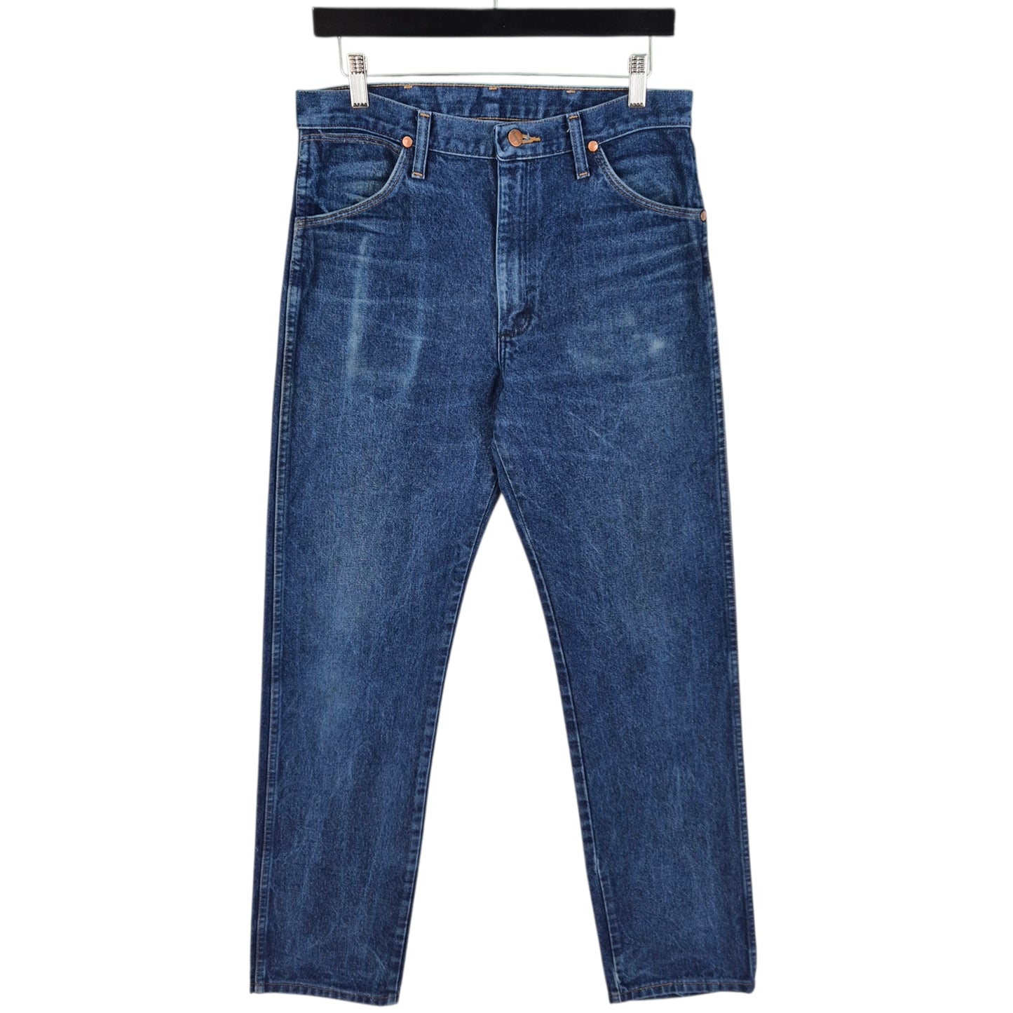 Vintage Wrangler Jeans 90's Dark Blue Heavy Rigid Cowboy Denim W32