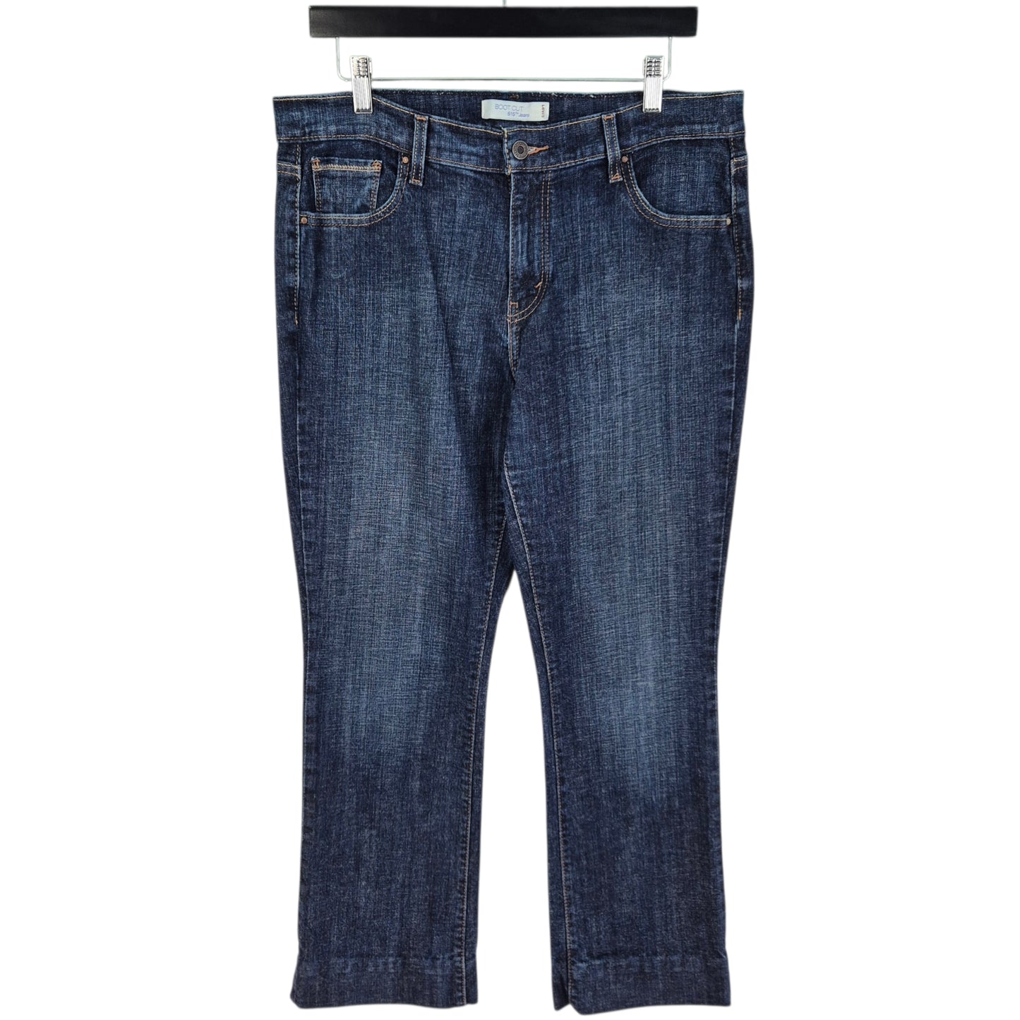 Vintage Levis 515 Jeans Womens Dark Blue Crop Bootcut Denim W34