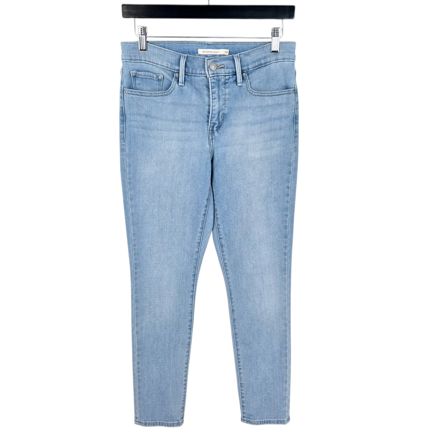 Levis 311 Jeans Womens Light Blue Shaping Skinny Stretch Denim W28