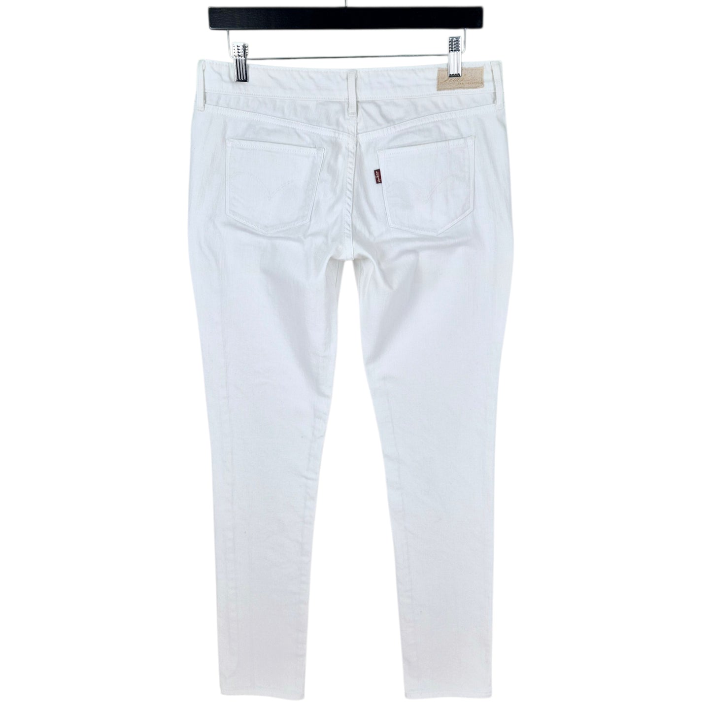 Vintage Levis Jeans Womens White Modern Rise Skinny Denim W31