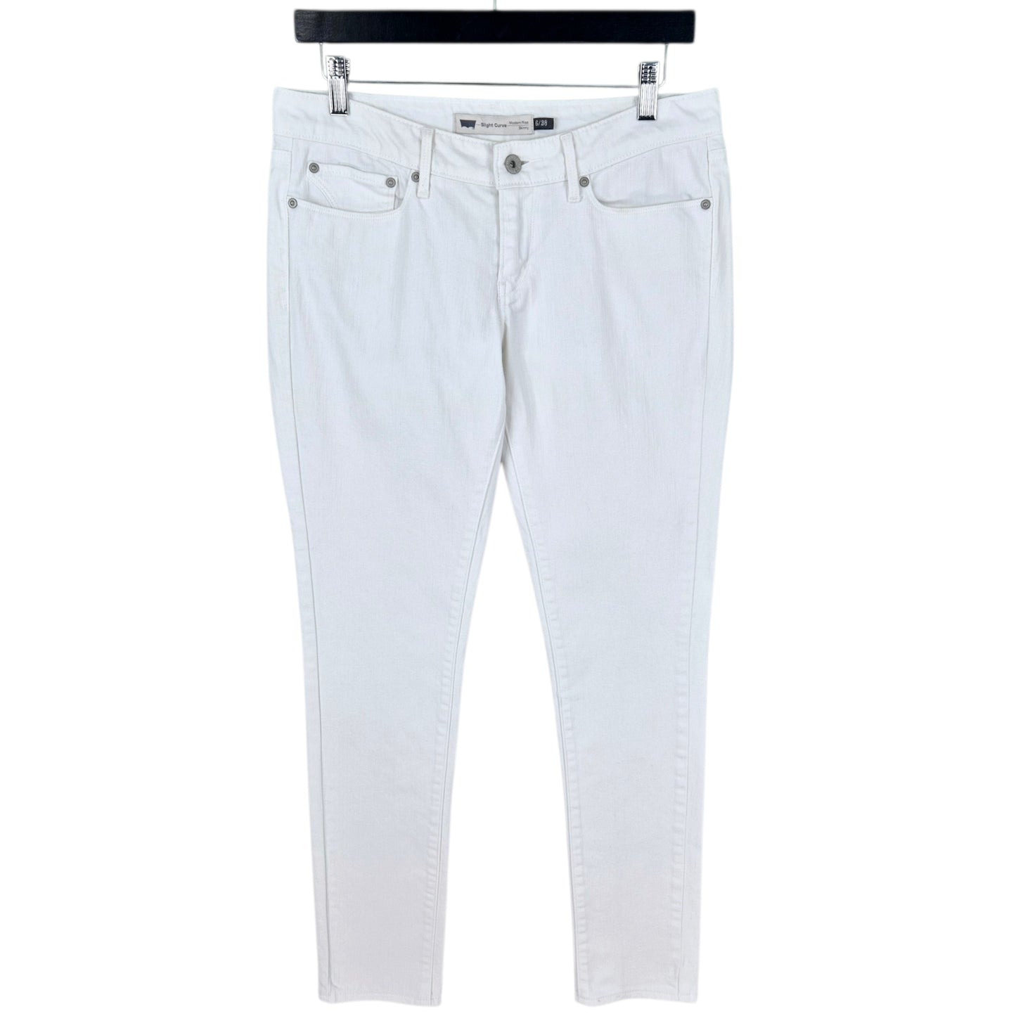 Vintage Levis Jeans Womens White Modern Rise Skinny Denim W31