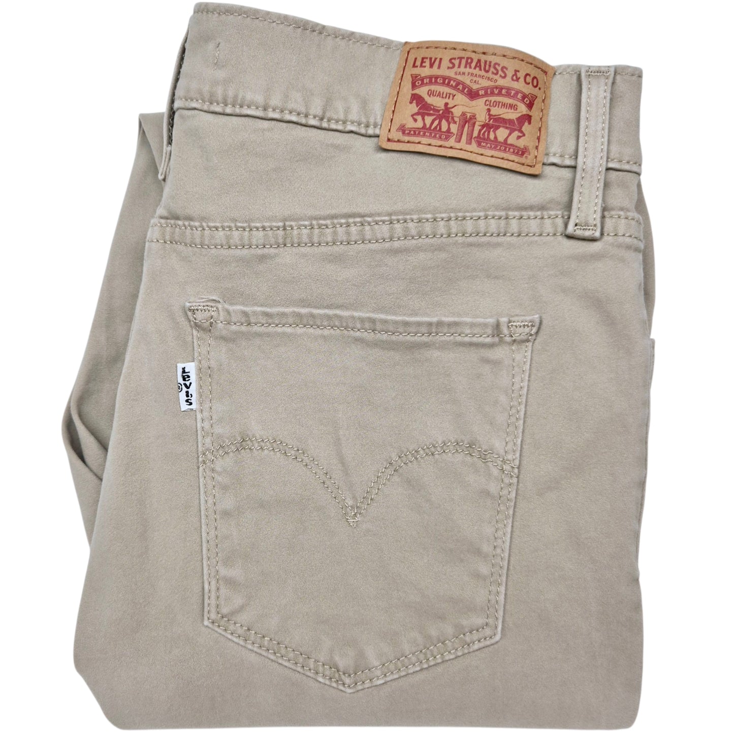 Levis 720 Jeans Womens Light Brown Strechy High Rise Skinny Denim W30