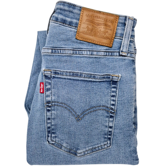 Levis Premium 721 Jeans Womens High Rise Skinny Stretch Denim W25