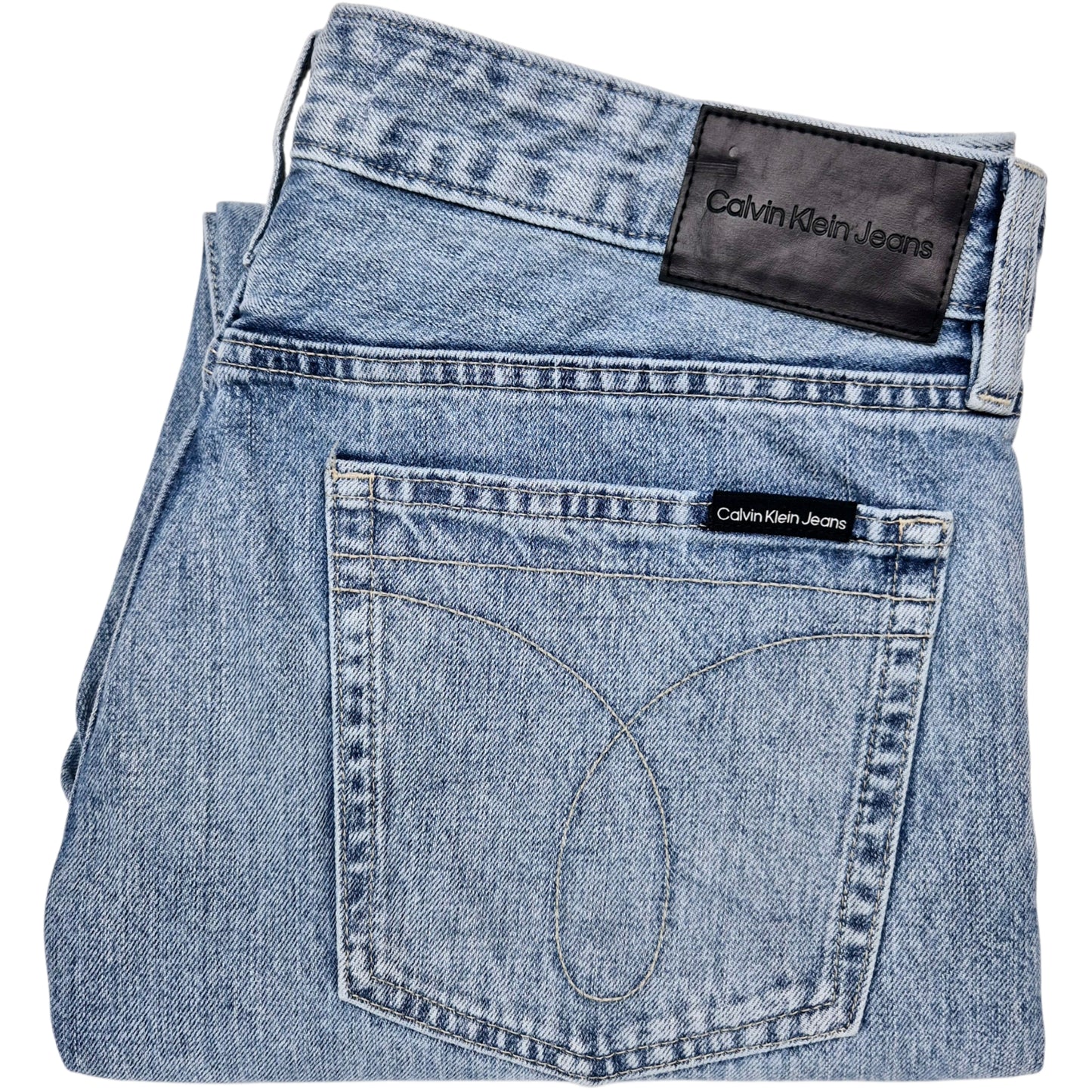 Calvin Klein Jeans Blue Heavy Slim Straight Leg Denim W35
