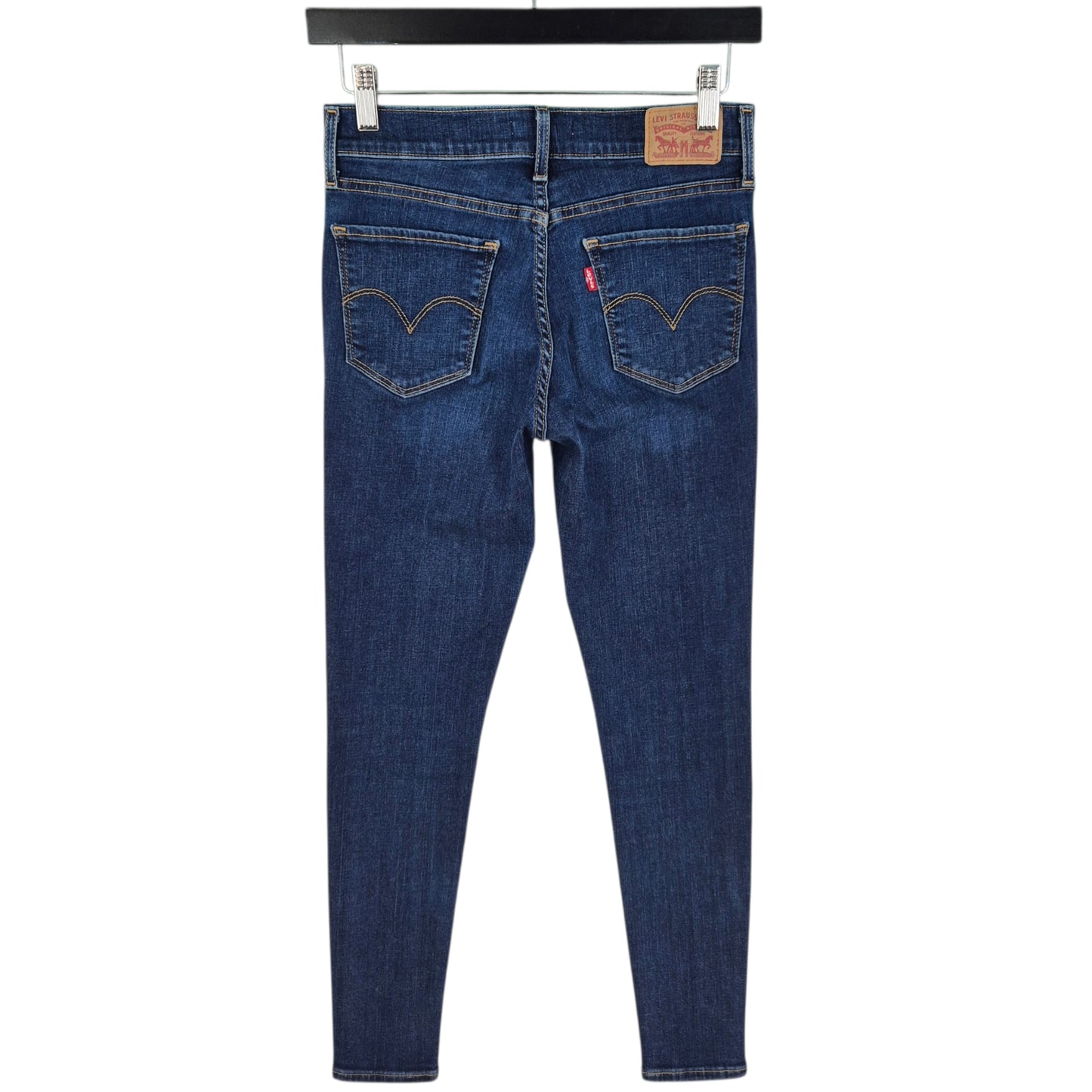 Levis 710 Jeans Womens Dark Blue Skinny Stretch Denim W27