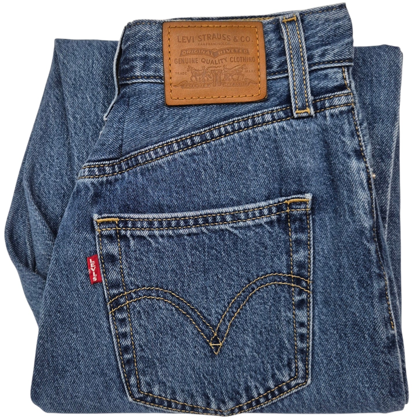 Levis Premium Jeans Womens Blue Loose Tapered Denim W25