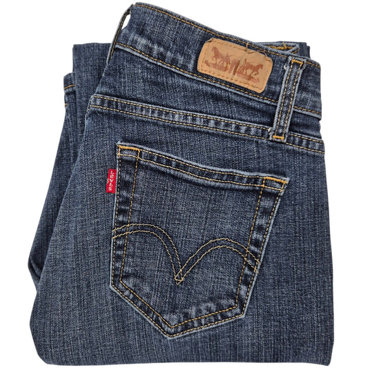 Vintage Levis 529 Jeans Womens Dark Blue Curvy Bootcut Denim W27