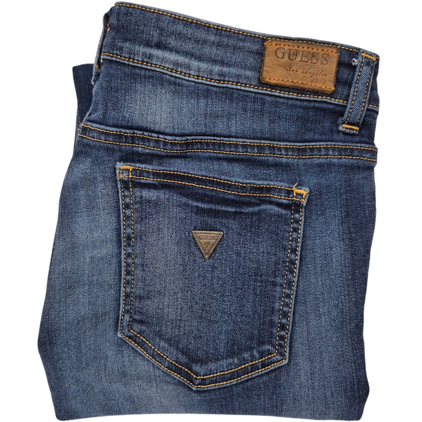 Guess Jeans Womens Dark Blue Skinny Stretch Denim W30