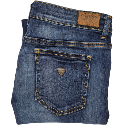 Guess Jeans Womens Dark Blue Skinny Stretch Denim W30