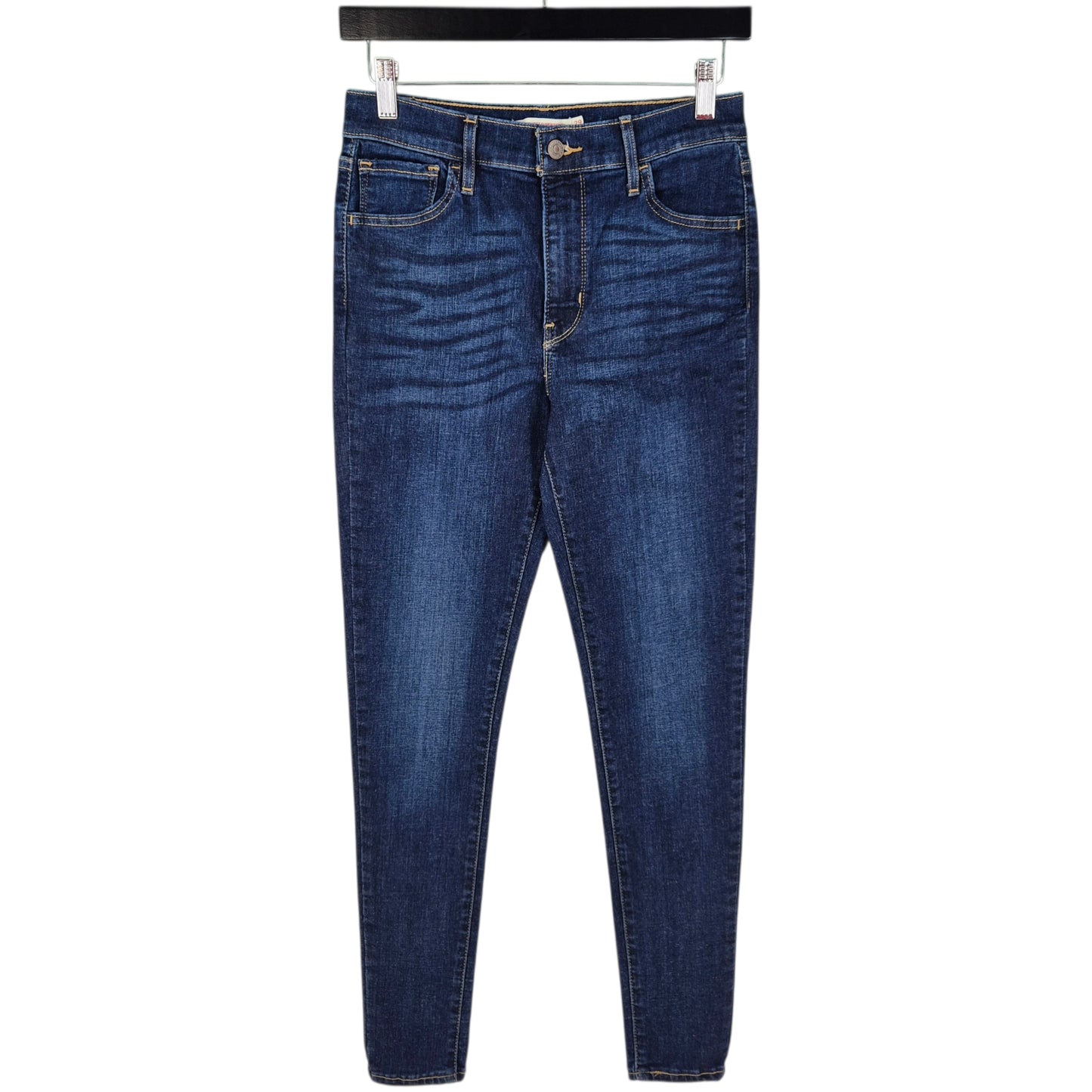 Levis 720 Jeans Womens Dark Blue High Rise Super Skinny Stretch Denim W27