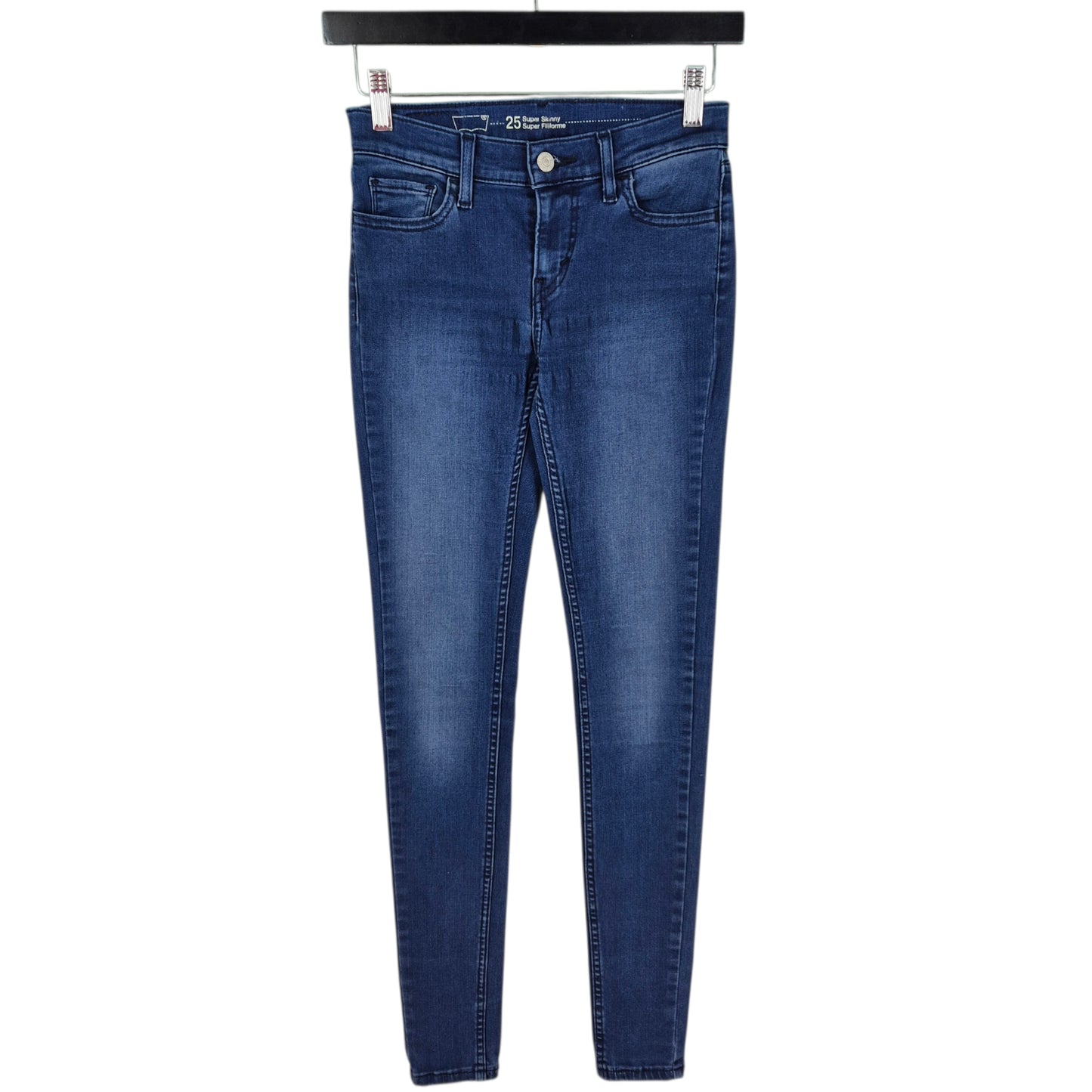 Levis Jeans Womens Blue Super Skinny Stretch Denim W25