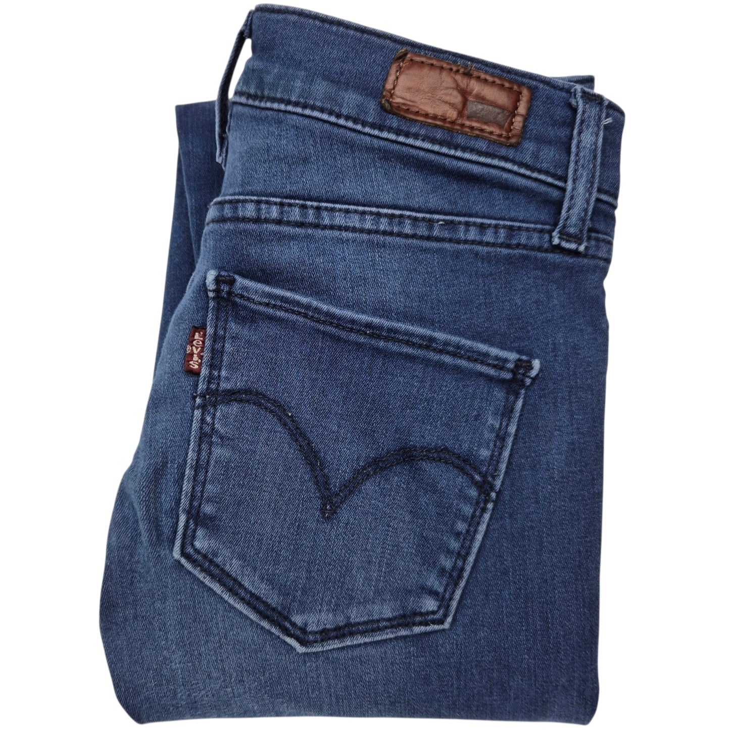 Levis Jeans Womens Blue Super Skinny Stretch Denim W25