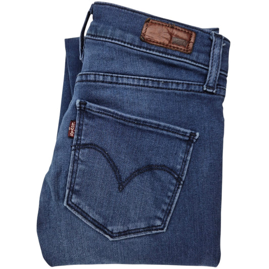 Levis Jeans Womens Blue Super Skinny Stretch Denim W25