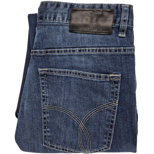Calvin Klein Jeans Blue Straight Leg Stretch Denim W32