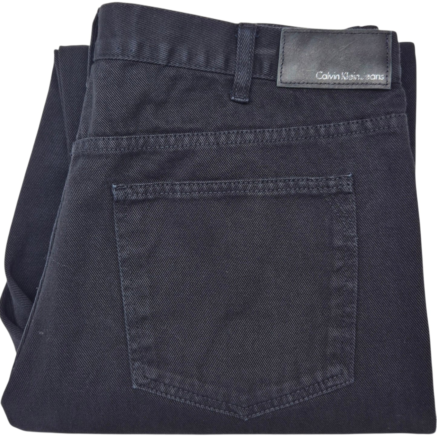 Vintage Calvin Klein Jeans Black Heavy Tapered Leg Denim W36