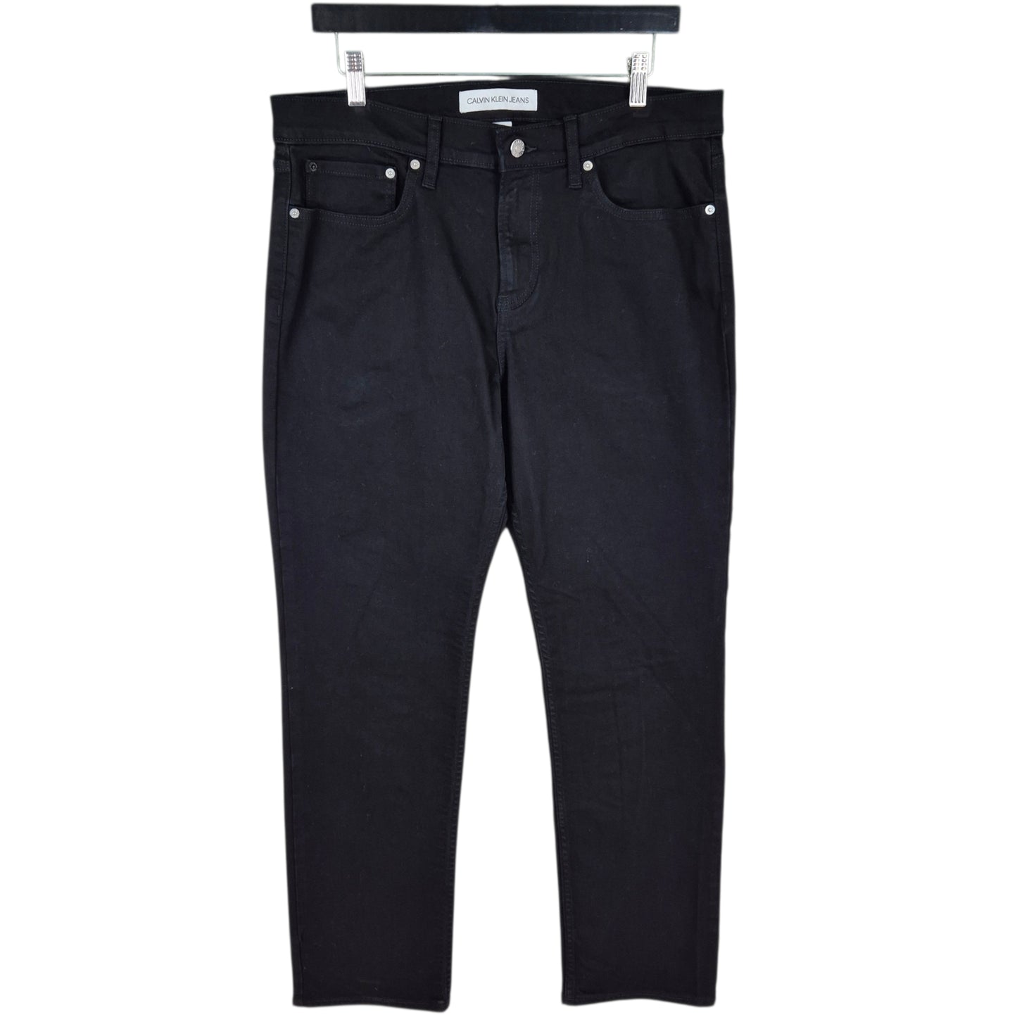 Calvin Klein Jeans Black Regular Straight Leg Denim W34