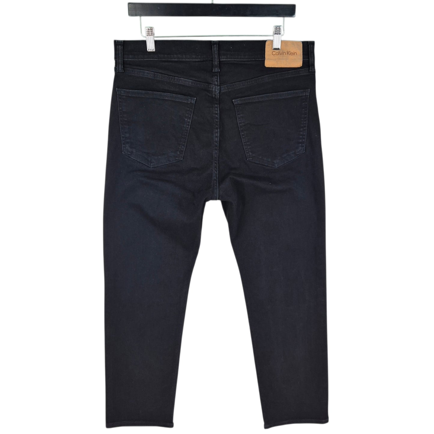 Calvin Klein Jeans Black Slim Straight Leg Stretch Denim W34