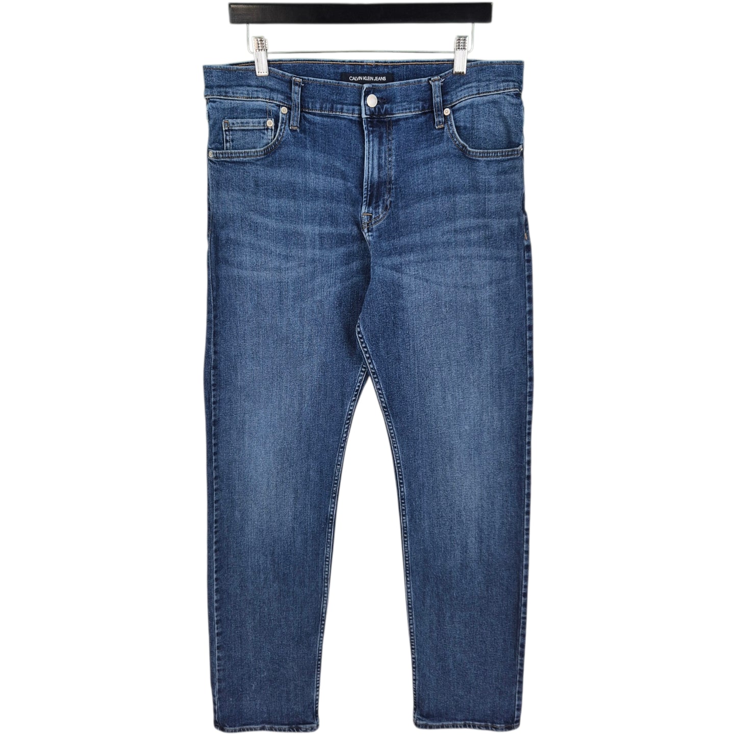 Calvin Klein Jeans Blue Straight Leg Stretch Denim W34