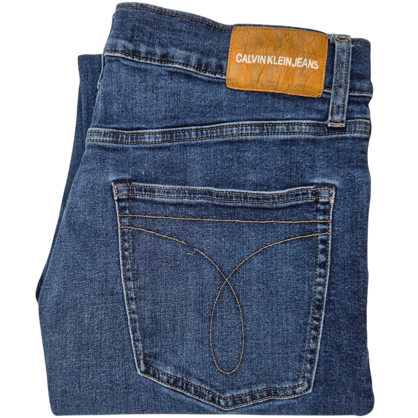 Calvin Klein Jeans Blue Straight Leg Stretch Denim W34