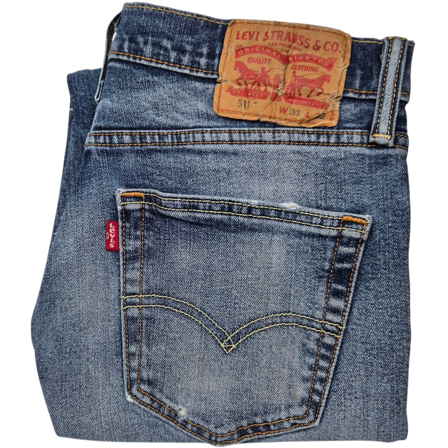 Levis 511 Jeans Blue Slim Stretch Denim W31