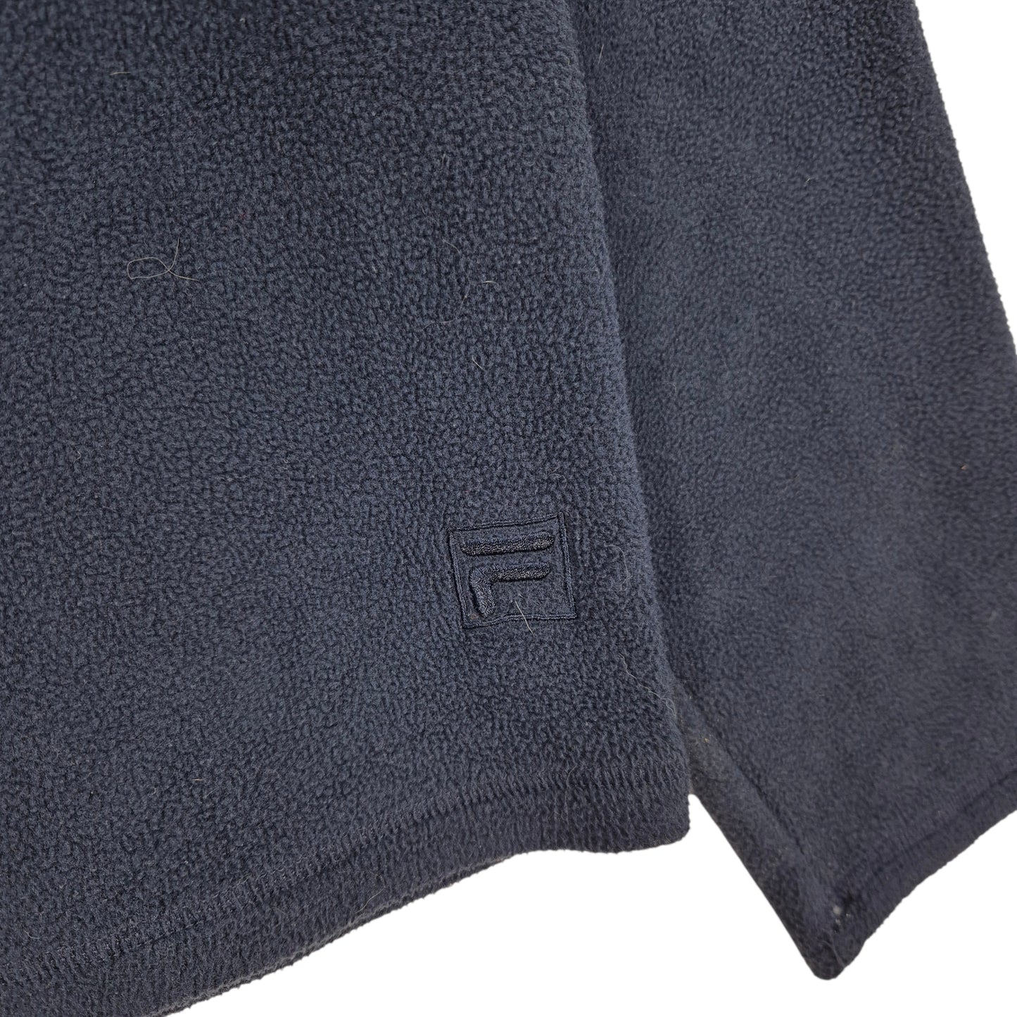 FILA Dark Blue Quarter Zip Fleece Jumper Size L