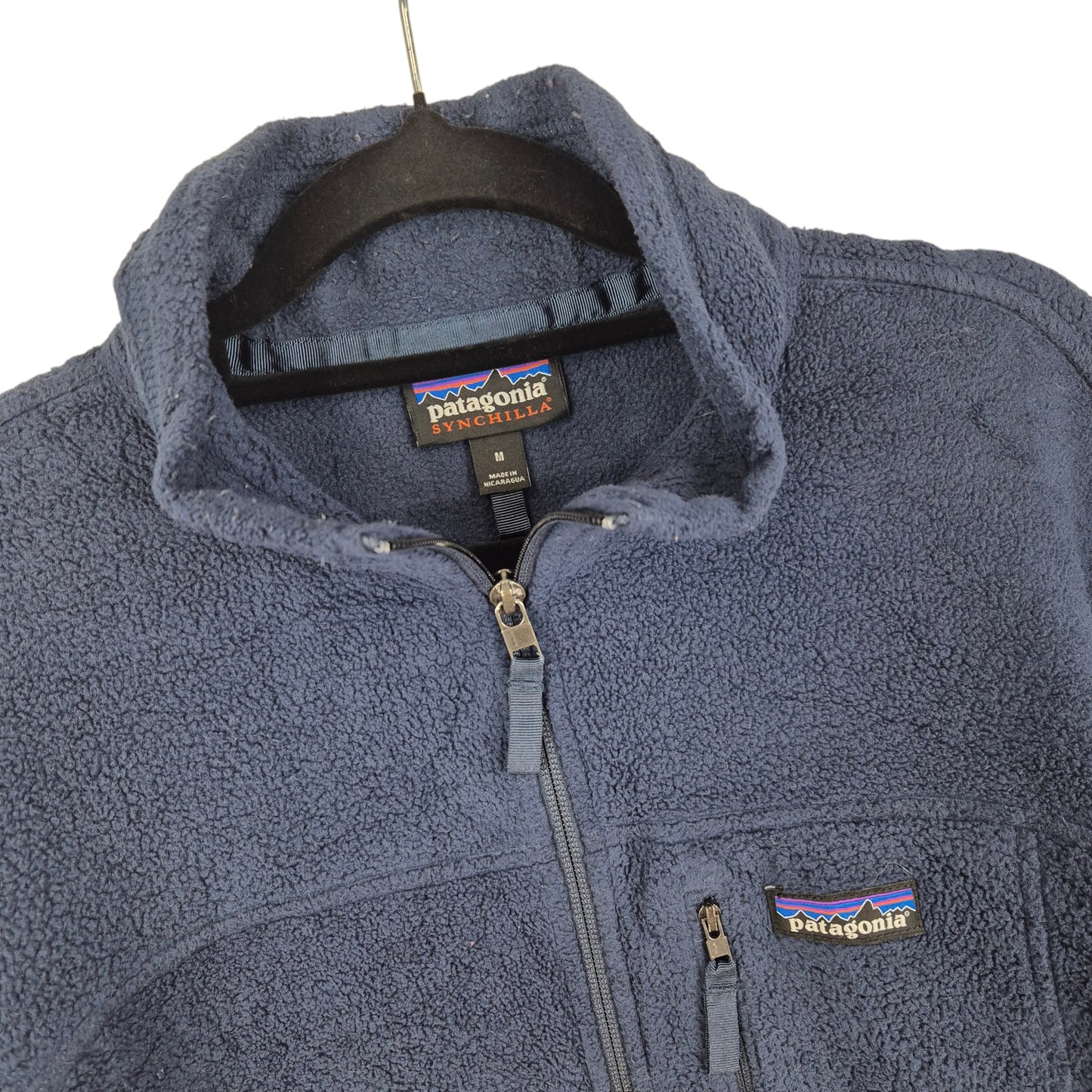 Patagonia Dark Blue Relay Therapeutics Dark Blue Full Zip Fleece Jumper Size M