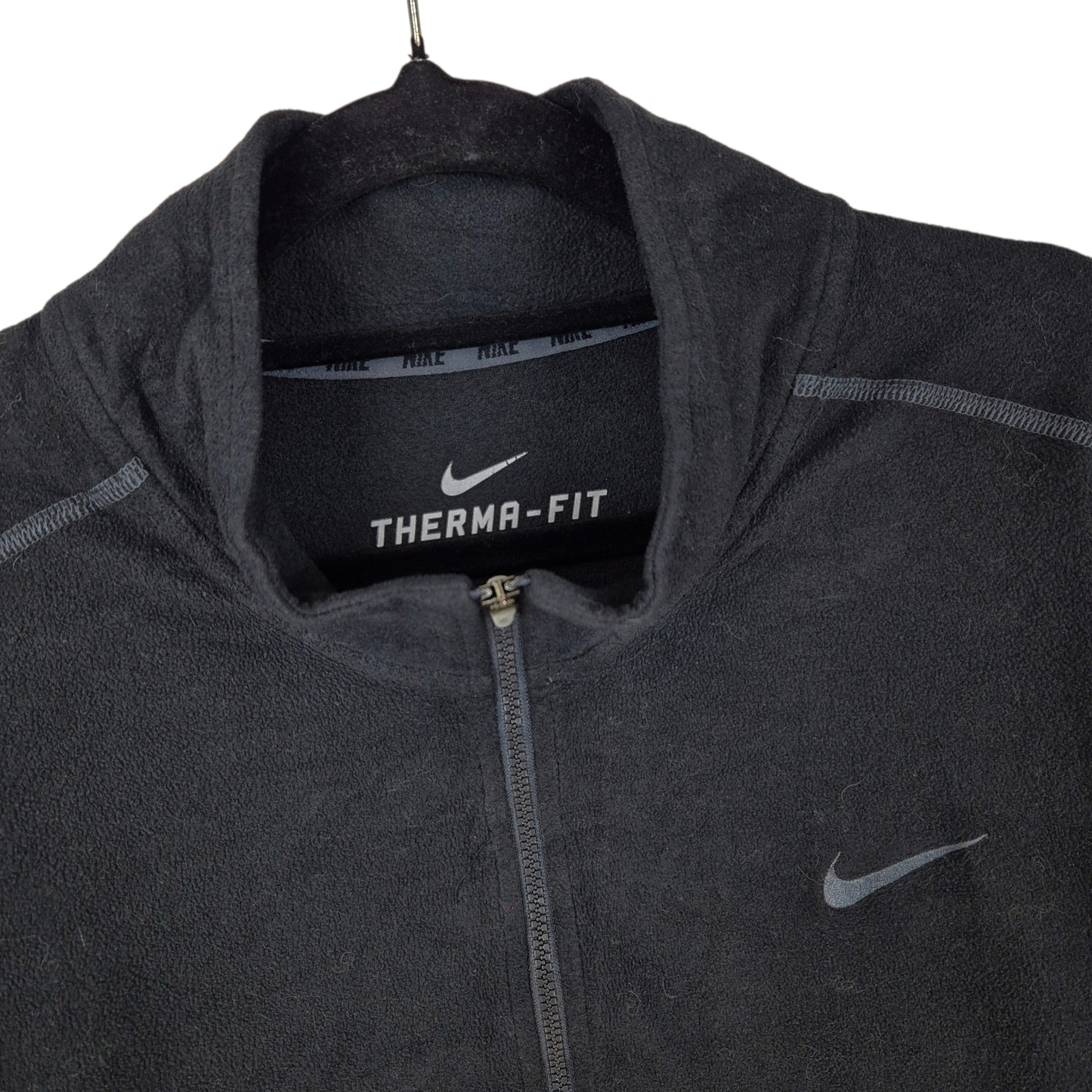 Nike Black Therma Fit Quarter Zip Fleece Jumper Size XL