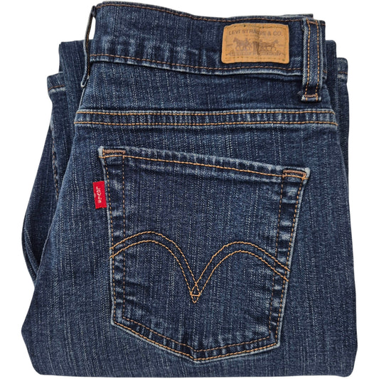 Vintage Levis 512 Jeans Womens Dark Blue Perfectly Slimming Bootcut Denim W27