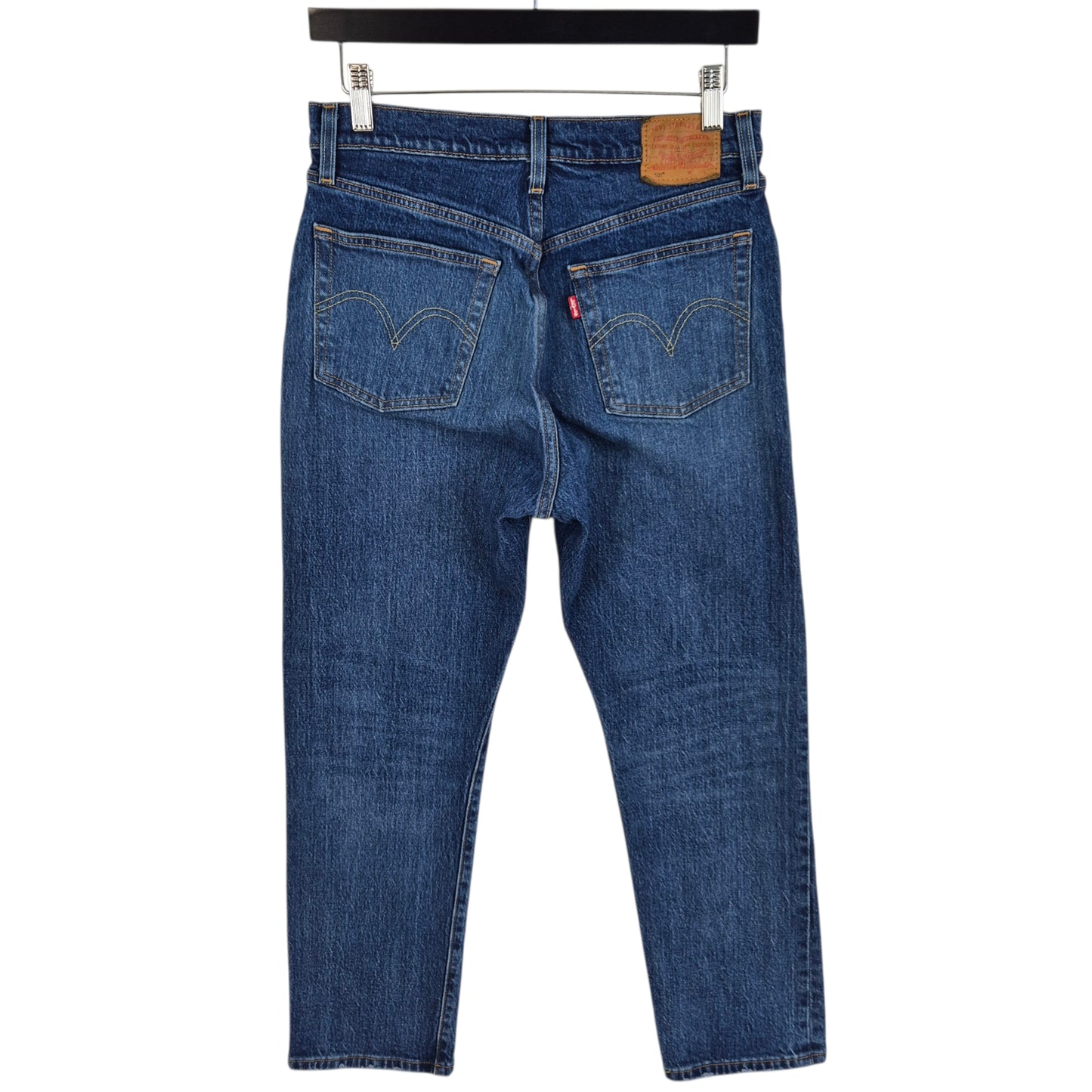 Levis Premium 501 Jeans Womens Blue Classic Heavy Denim W28