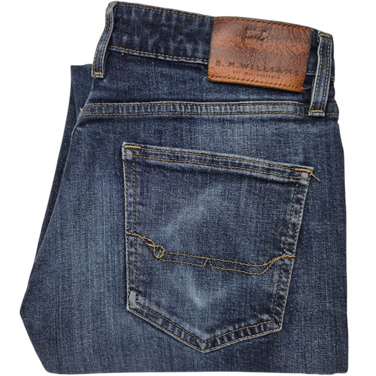 RM Williams Jeans Dark Blue Straight Leg Denim W32