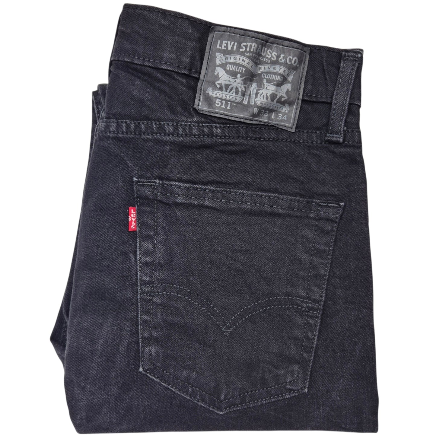 Levis 511 Jeans Black Slim Fit Denim W32
