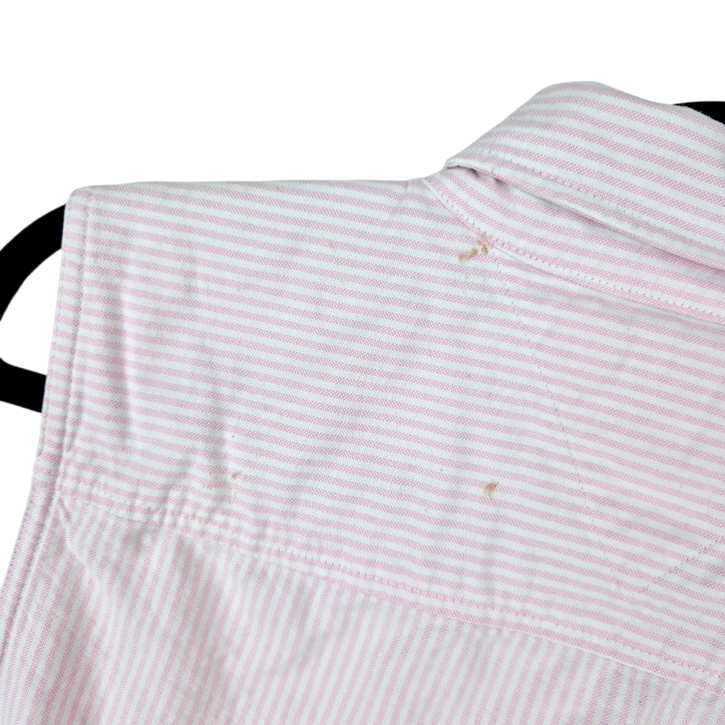 Vintage Tommy Hilfiger Womens Pink & White Striped Button Vest Size M