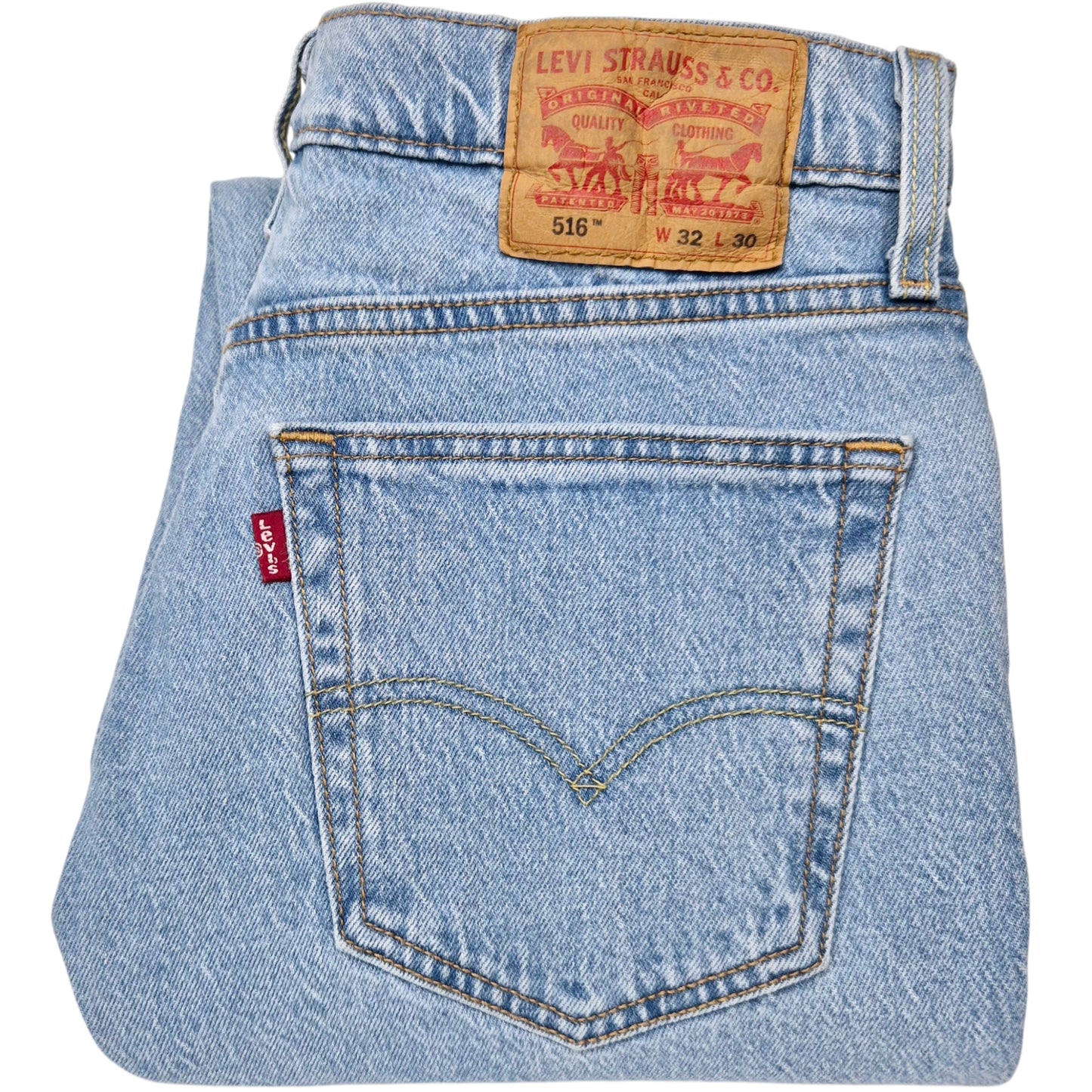 Levis 516 Jeans Light Blue Regular Fit Denim W31