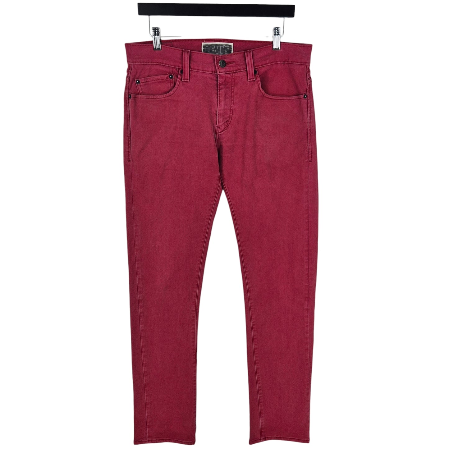 Vintage Levis 511 Jeans 2000's Red Skinny Fit Denim W33