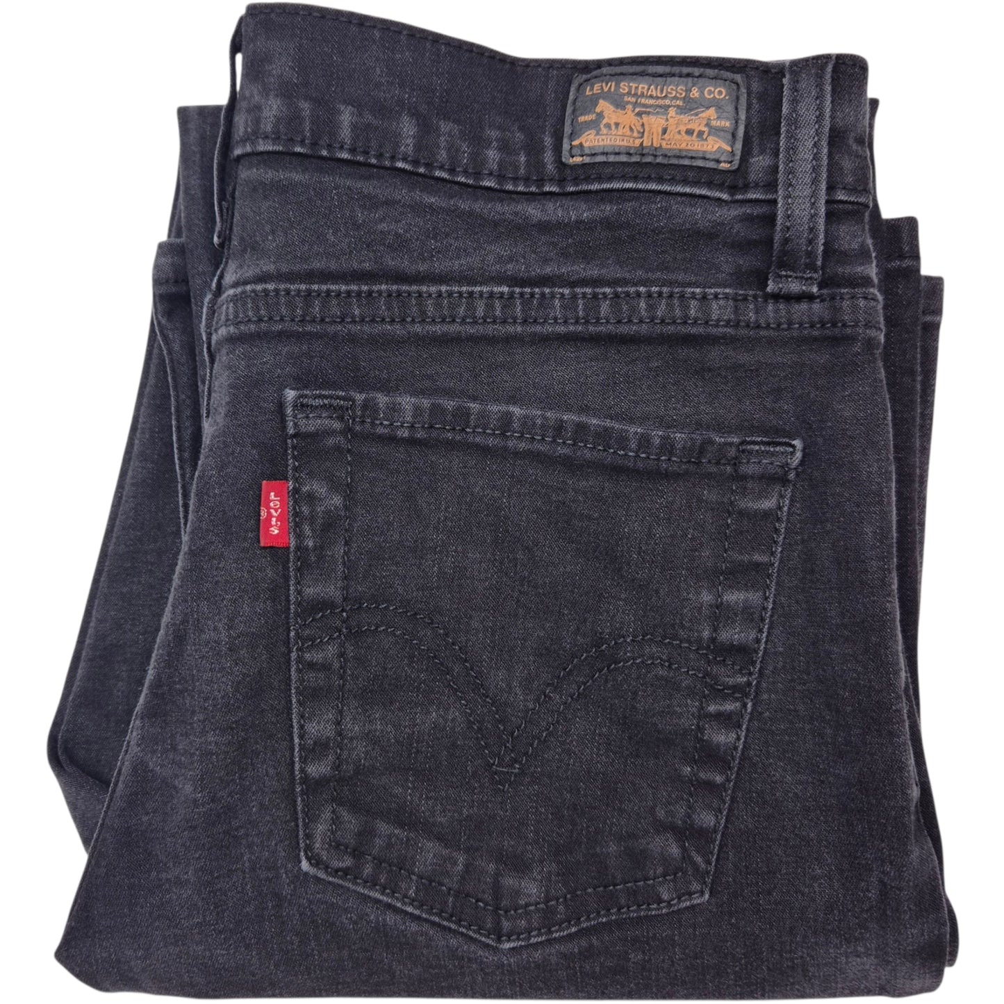 Vintage Levis 512 Jeans Womens Black Perfectly Slimming Bootcut Denim W28
