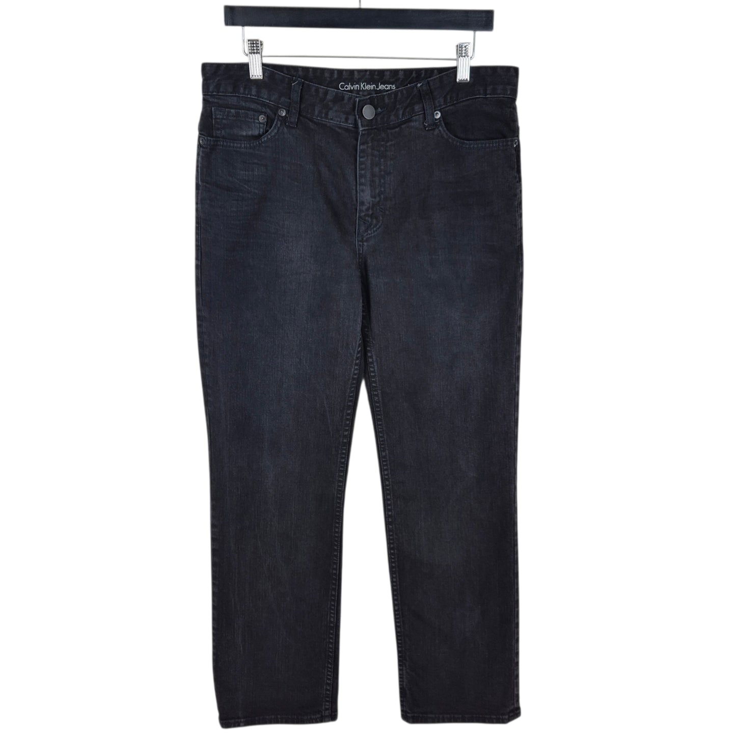 Calvin Klein Jeans Black Regular Straight Leg Denim W33