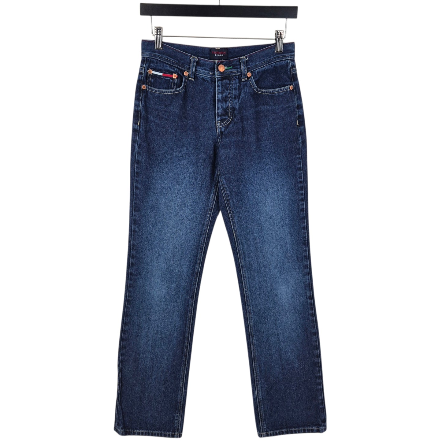 Vintage Tommy Hilfiger Jeans Womens 90's Dark Blue Straight Leg Denim W27