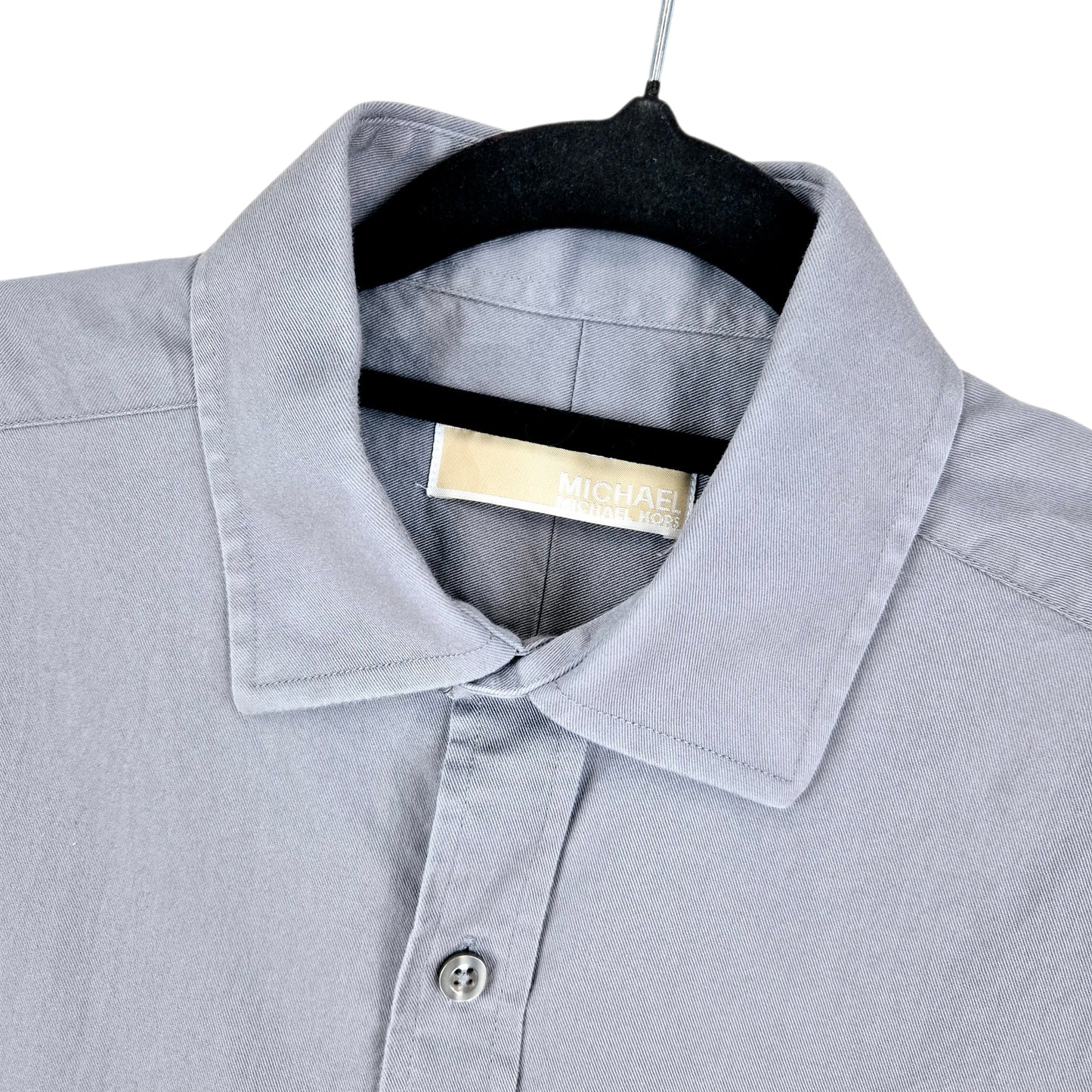 Michael Kors Grey Slim Fit Dress Shirt Size L