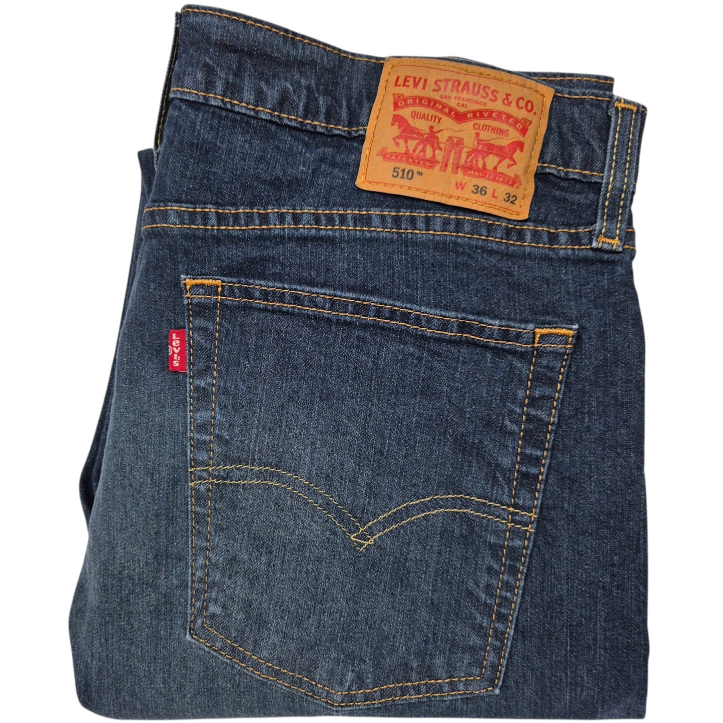 Levis 510 Jeans Dark Blue Slim Stretch Denim W36