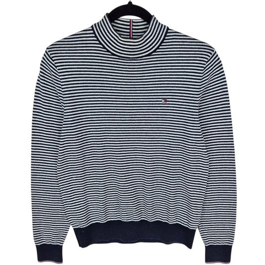 Tommy Hilfiger Dark Blue & White Striped Knit Sweater Size XS