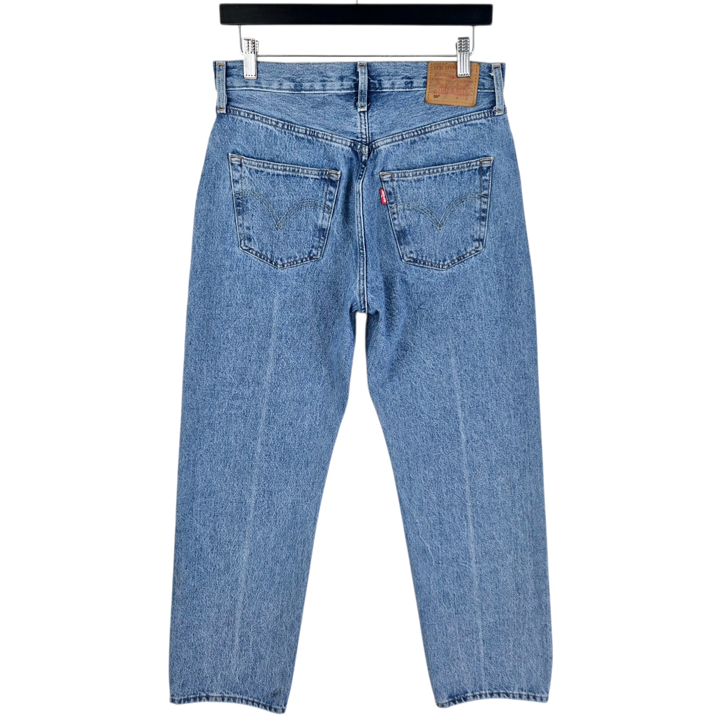 Levis Premium 501 Jeans Womens Blue Rigid Denim W29