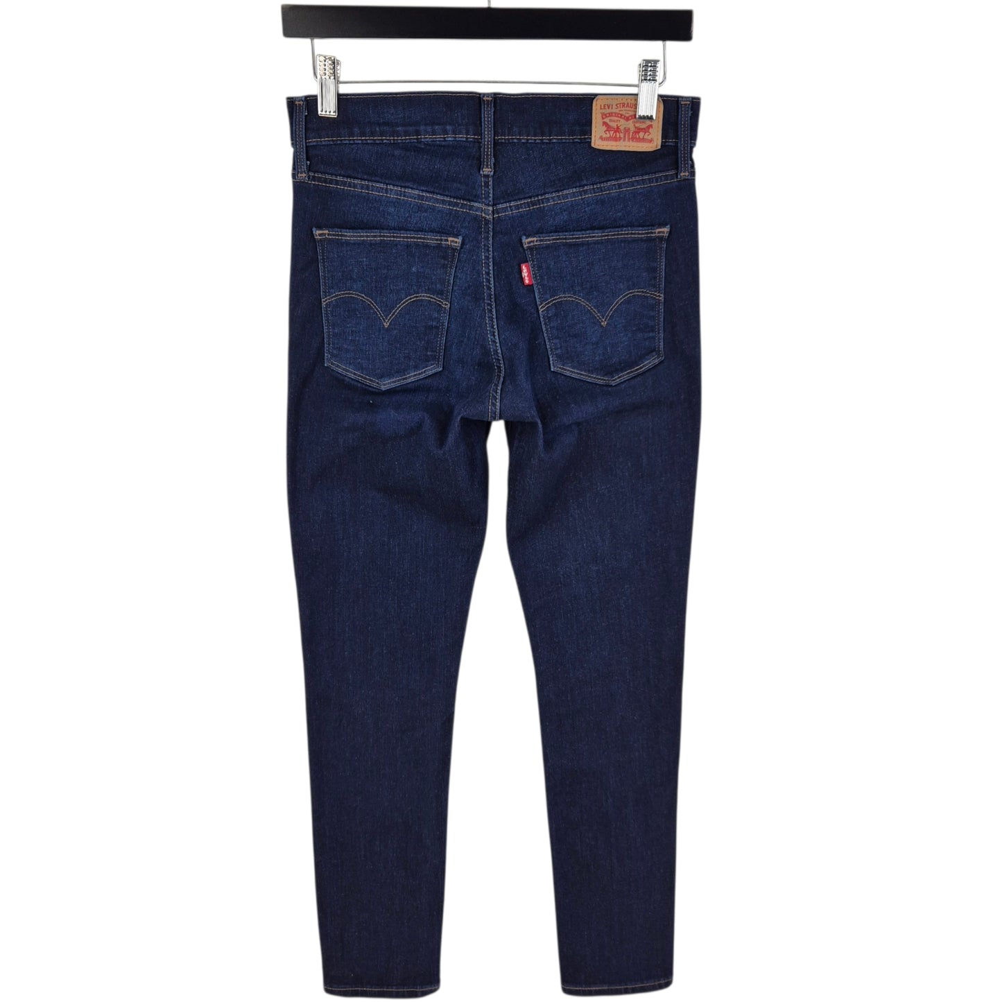 Levis Jeans Womens Dark Blue Slimming Skinny Denim W28