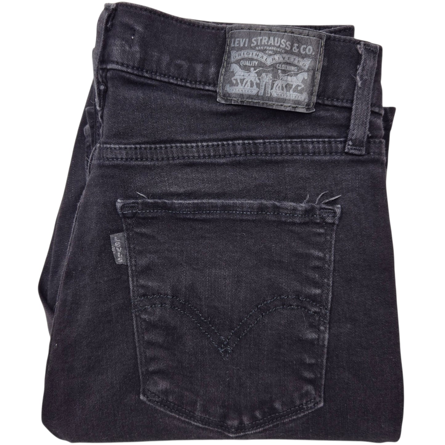 Levis Jeans Womens Black Classic Stretch Bootcut Denim W28