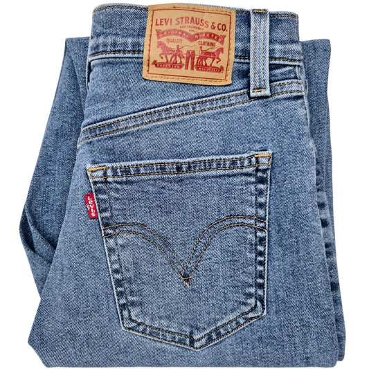 Levis Jeans Womens Blue High Waisted Mom Fit Denim W26