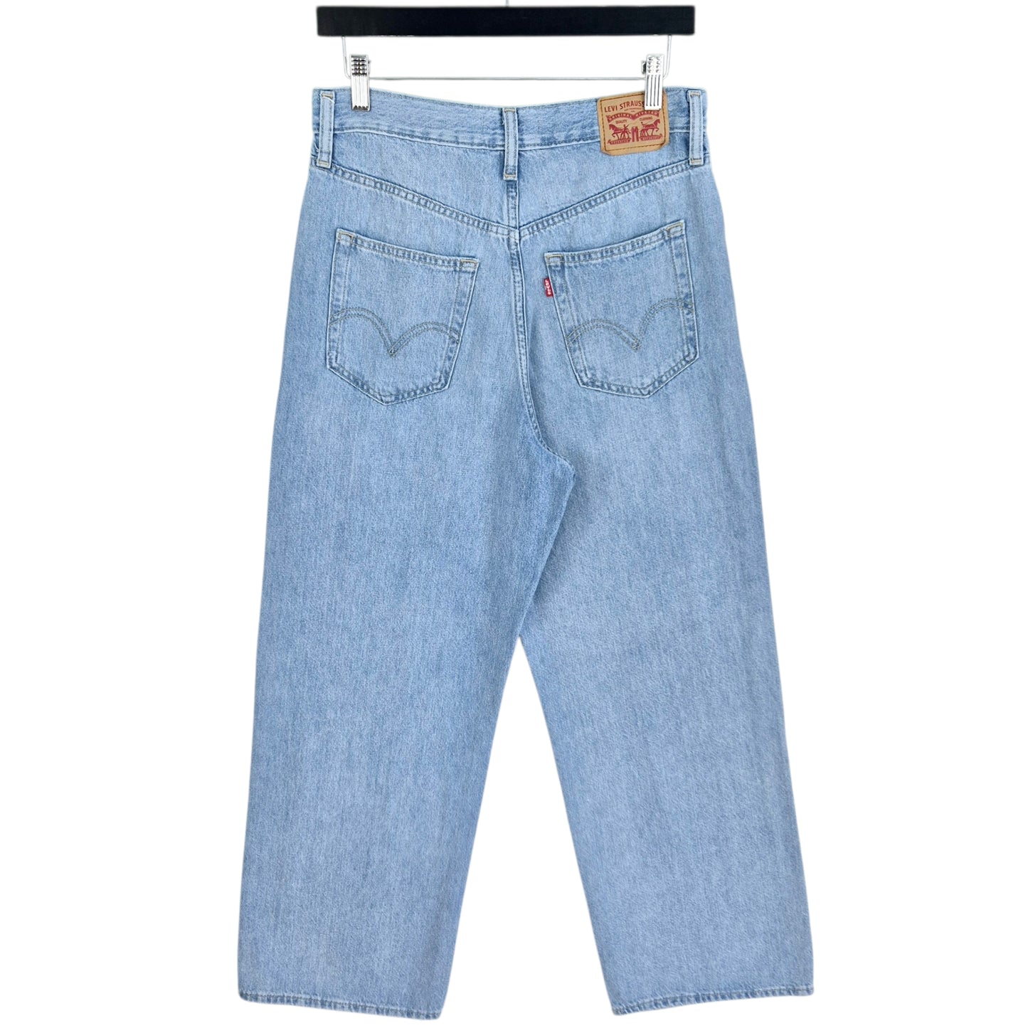 Levis Jeans Womens Light Blue Loose High Waist Straight Leg Denim W29