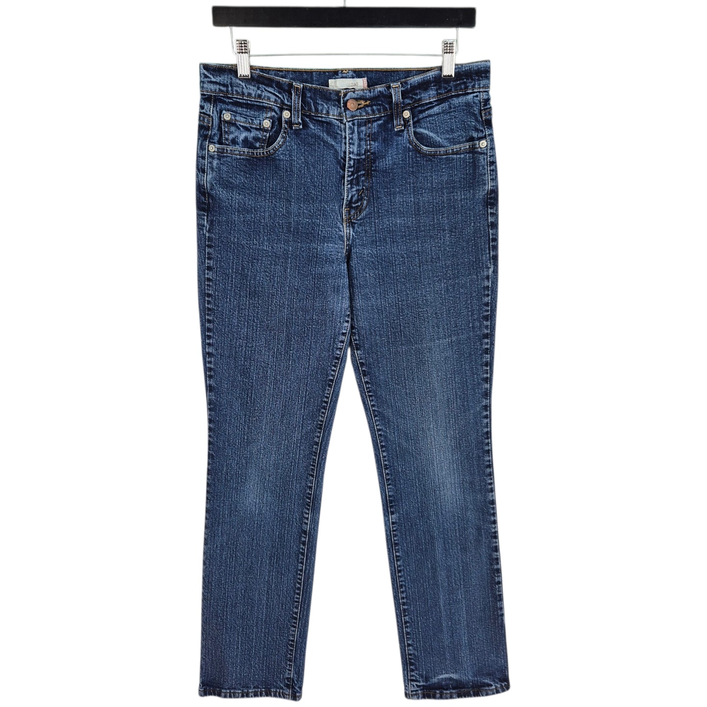Vintage Levis 505 Jeans Womens Dark Blue Heavy Straight Leg Denim W30