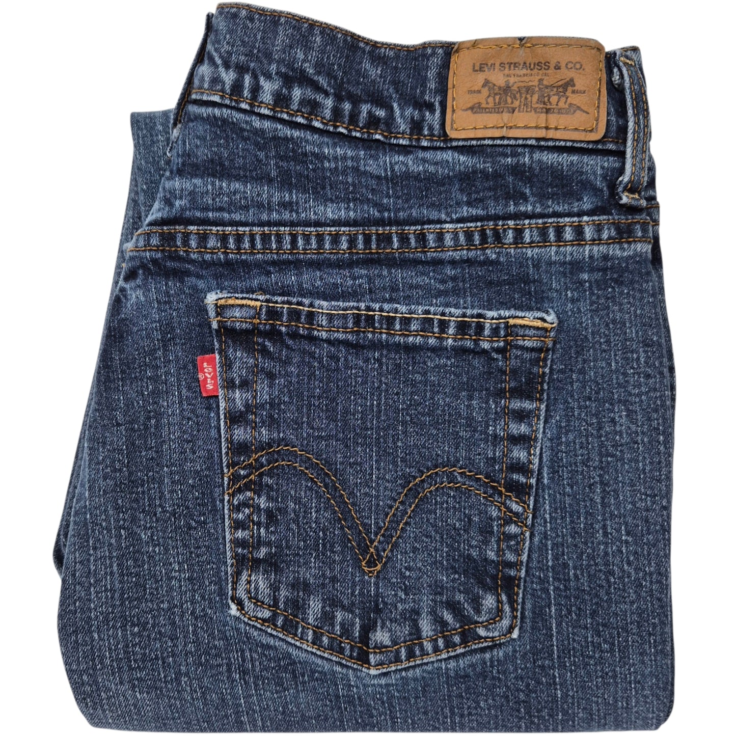 Vintage Levis 505 Jeans Womens Dark Blue Heavy Straight Leg Denim W30